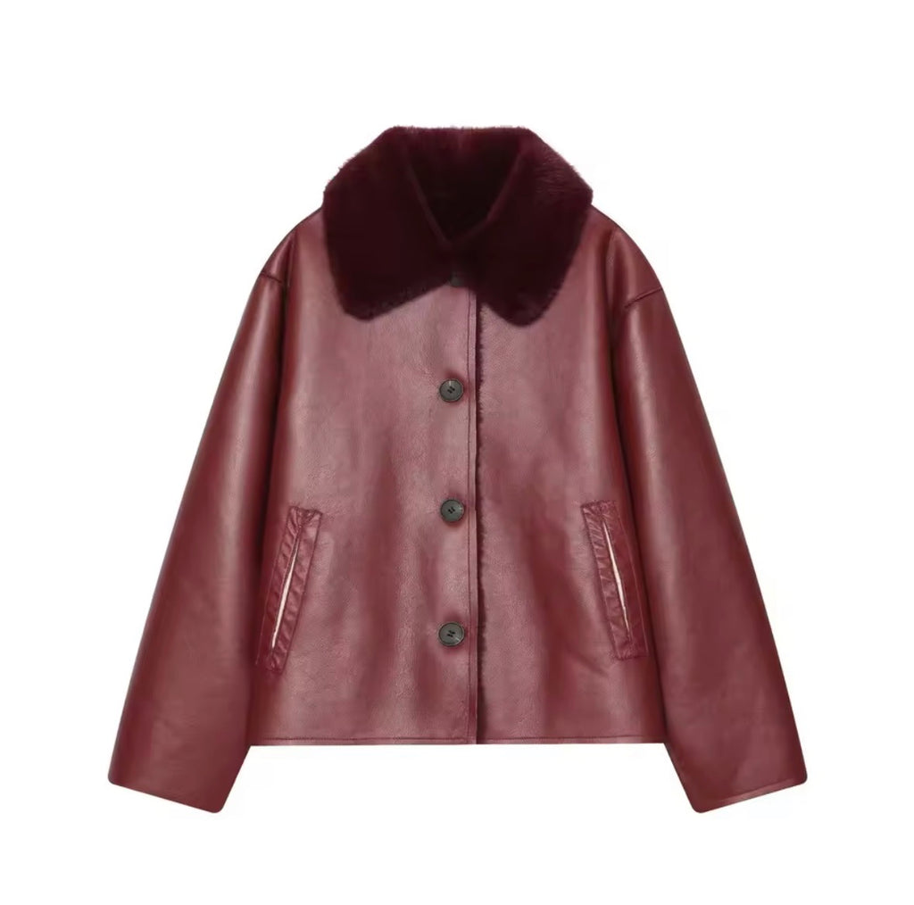 REVERSIBLE JACKET | SUEDE & BORG
