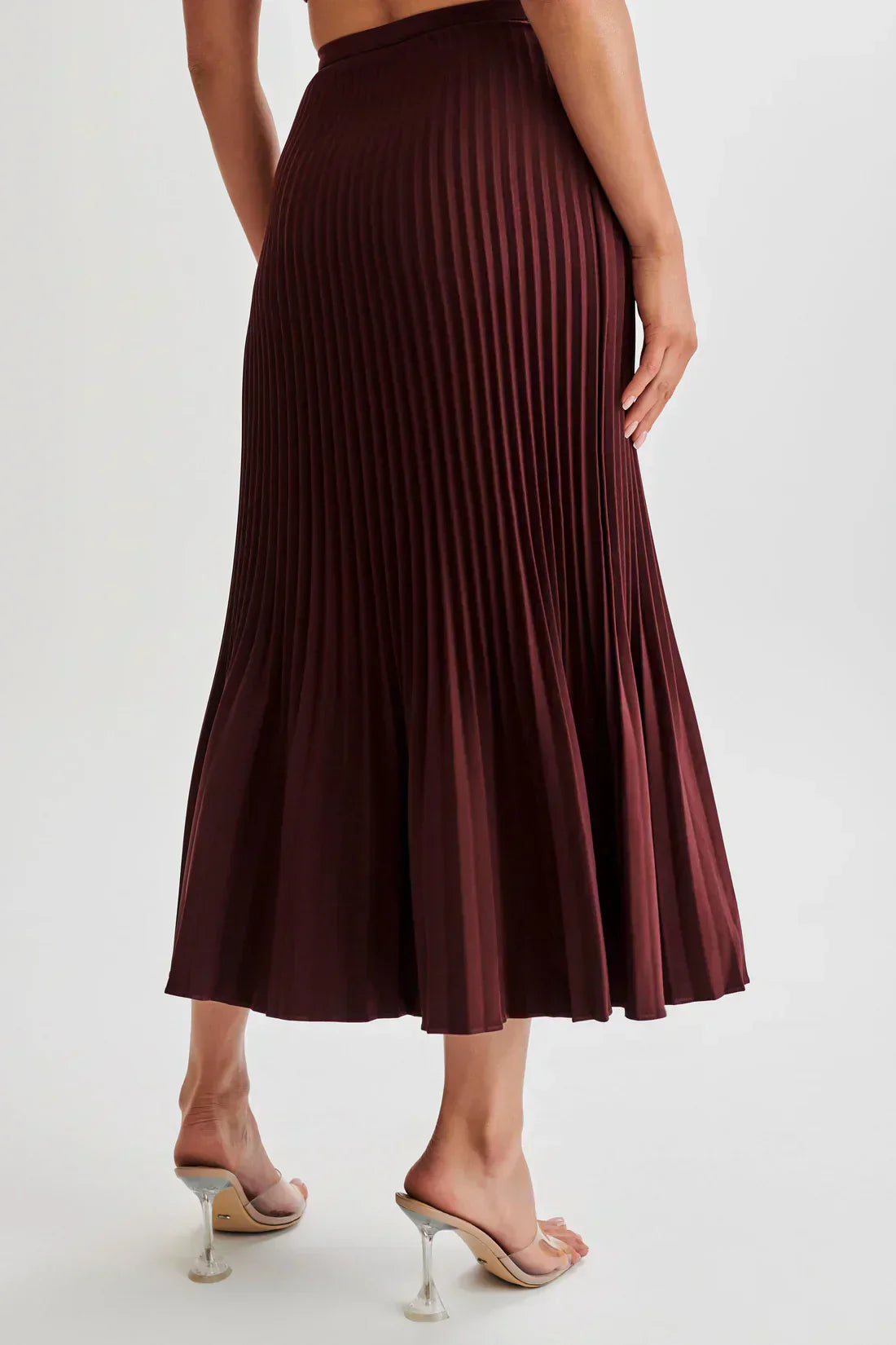 Pleated Midi Skirt