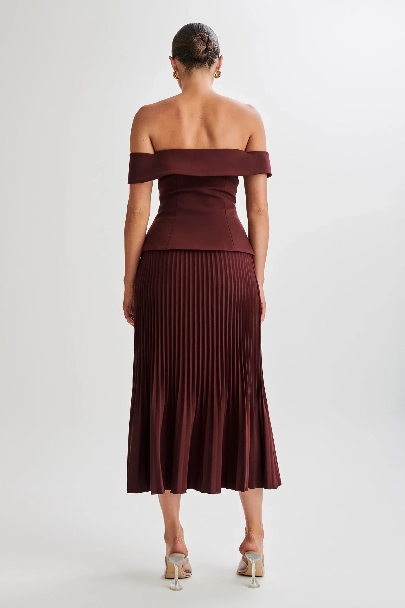 Pleated Midi Skirt