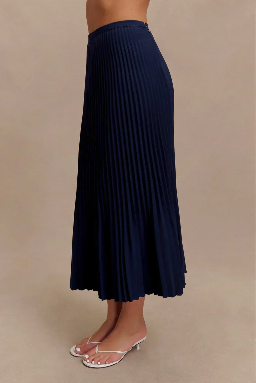 Pleated Midi Skirt