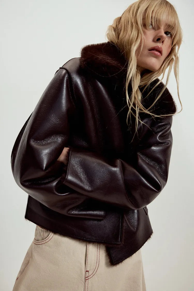 REVERSIBLE JACKET | SUEDE & BORG