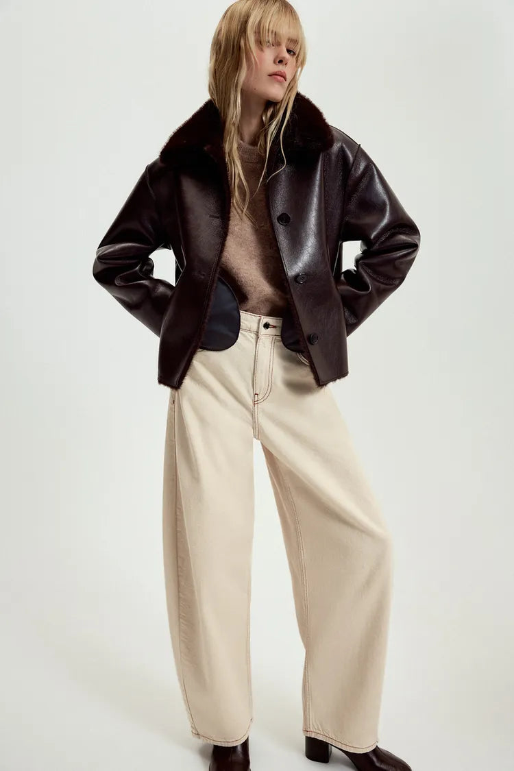 REVERSIBLE JACKET | SUEDE & BORG