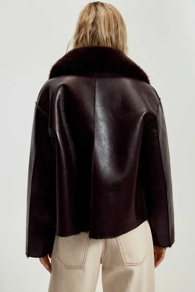 REVERSIBLE JACKET | SUEDE & BORG