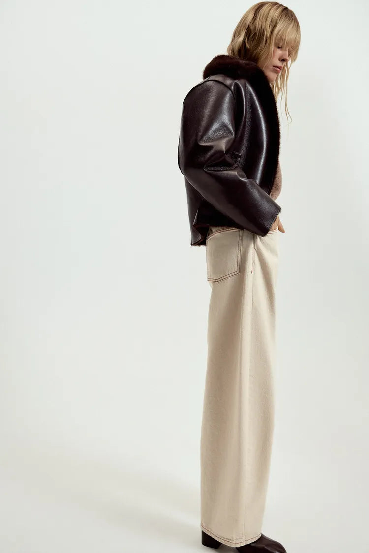 REVERSIBLE JACKET | SUEDE & BORG