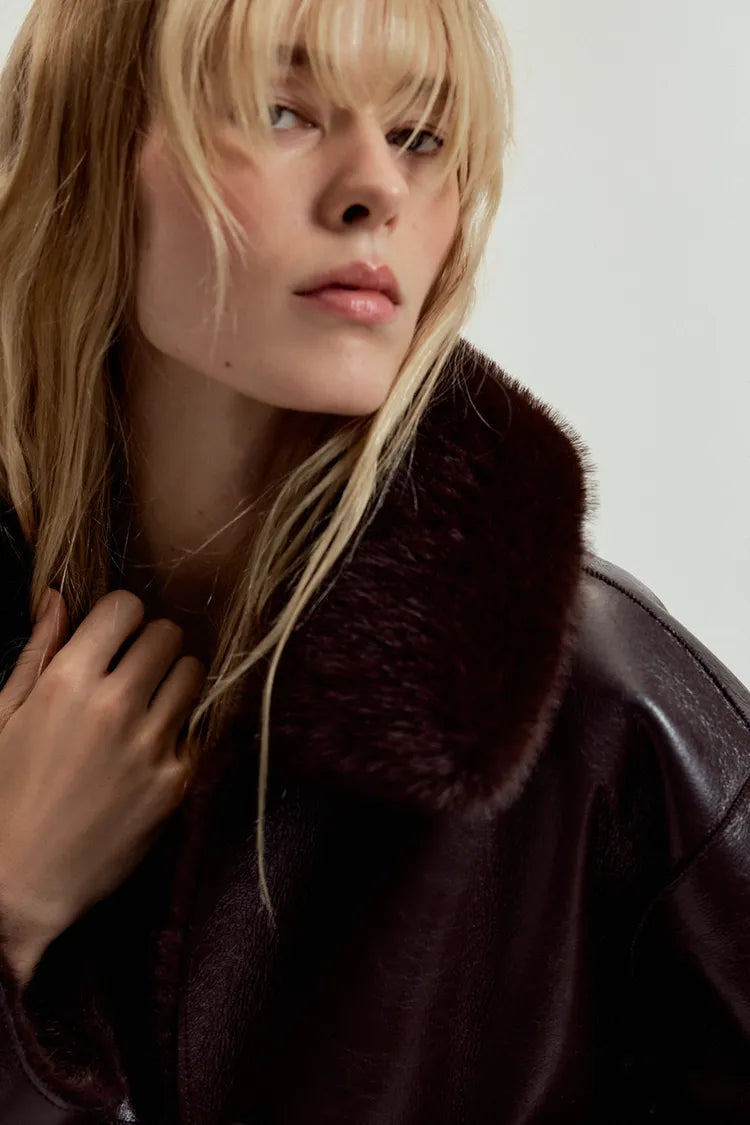 REVERSIBLE JACKET | SUEDE & BORG