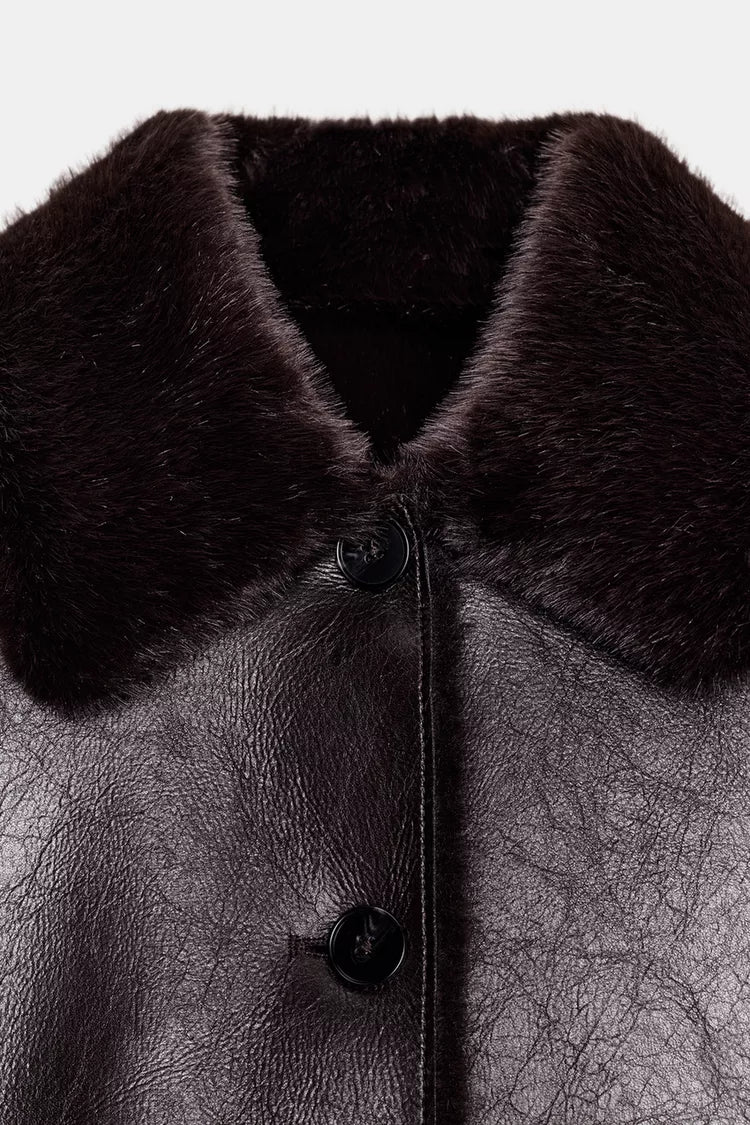 REVERSIBLE JACKET | SUEDE & BORG