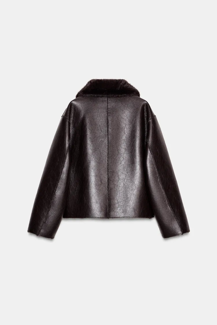 REVERSIBLE JACKET | SUEDE & BORG