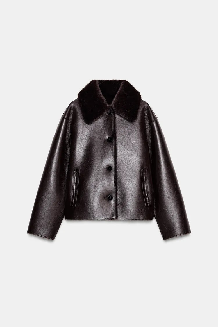 REVERSIBLE JACKET | SUEDE & BORG