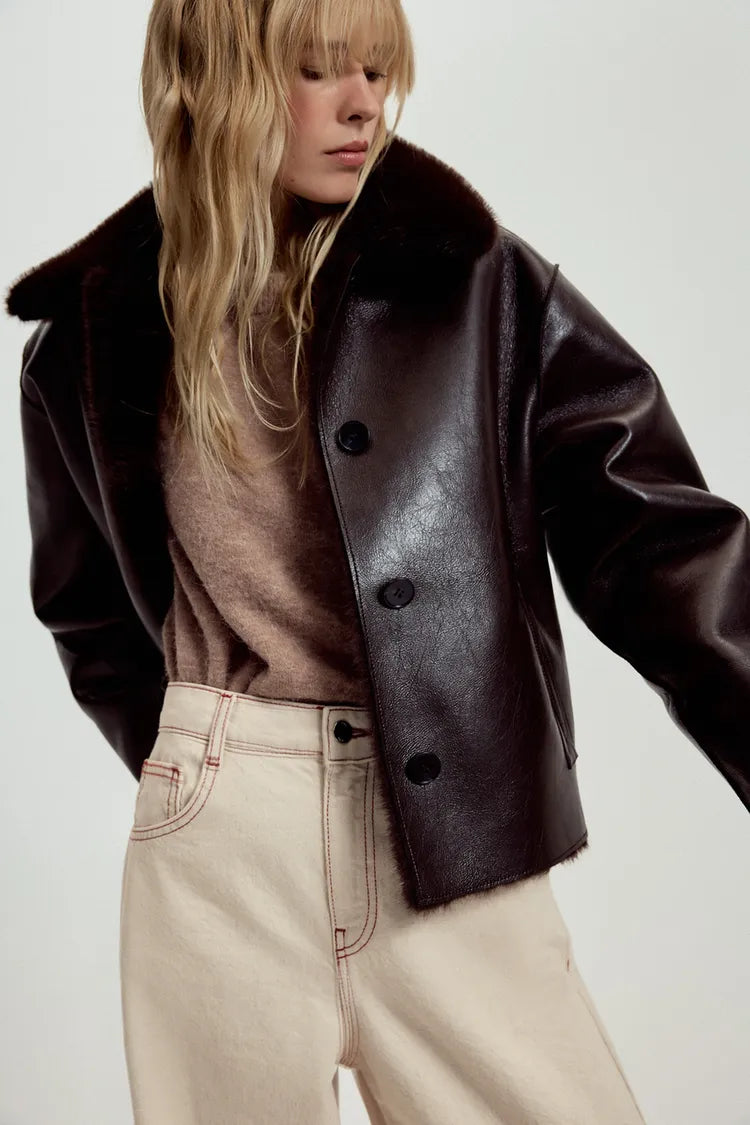 REVERSIBLE JACKET | SUEDE & BORG
